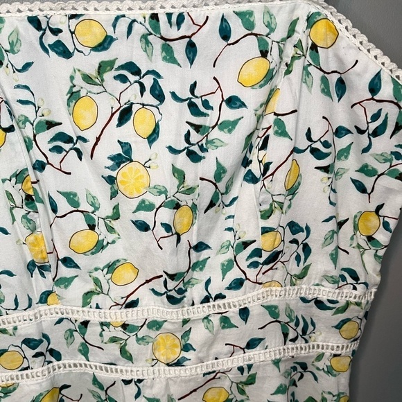 TRISTAN Lemon Citrus Print Cotton Sundress - Picture 8 of 10